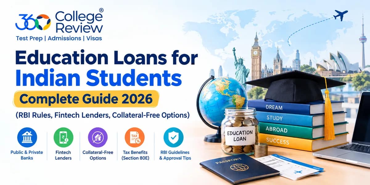 Education Loans for Indian Students: Complete Guide 2026 (RBI Rules, Fintech Lenders, Collateral-Free Options)